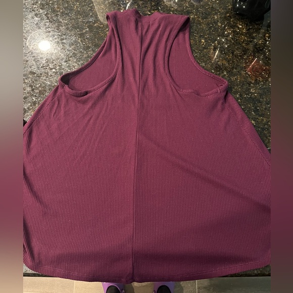 Purple/maroon Ransom Flowy top - Picture 2 of 3